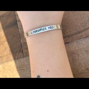 Custom stamped cuff